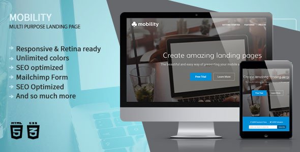 Mobility Multipurpose Landing Page Template
 FXTheme