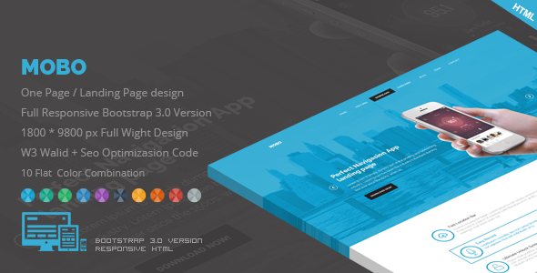 Mobo - One Page App Landing Page
 FXTheme