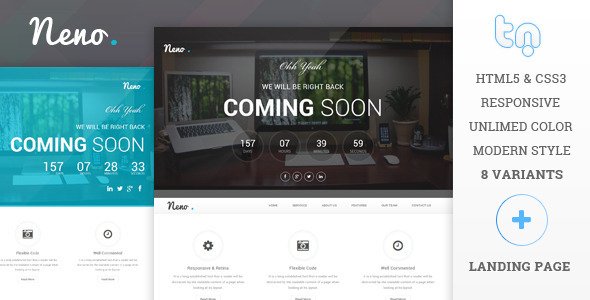 Neno - Premium Coming Soon Template
 FXTheme