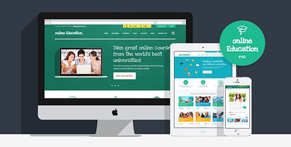 Online Education | PSD Template
 FXTheme