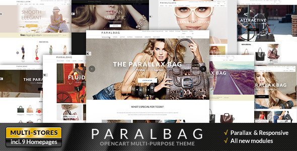 Opencart Fashion Bag Store - Parallax
 FXTheme