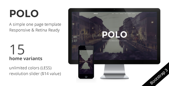POLO - Simple & Elegant Responsive One Page HTML5
 FXTheme