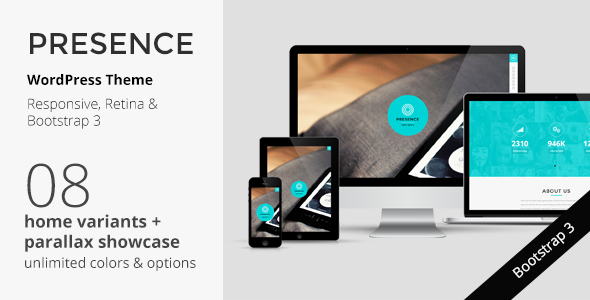 PRESENCE - WordPress One Page Responsive Portfolio
 FXTheme