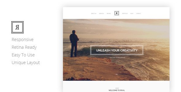 RIVAL Creative One Page Template
 FXTheme