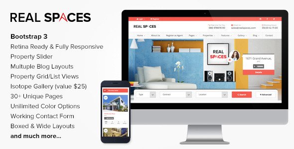 Real Spaces - Responsive Real Estate Template
 FXTheme