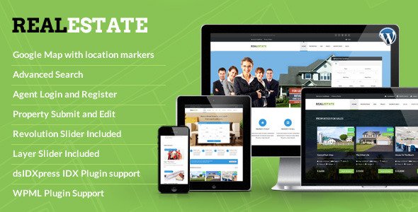 RealEstate - Responsive WordPress Theme
 FXTheme