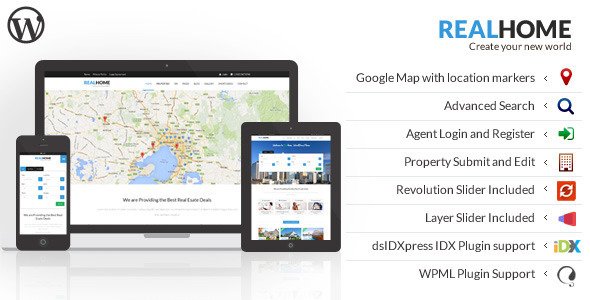 RealHome - Responsive Real Estate WordPress Theme
 FXTheme