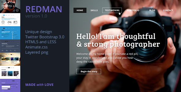 Redman v1.0 - Photographer's Portfolio
 FXTheme