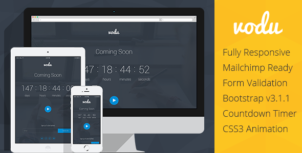 Vodu - Coming Soon Responsive Template
 FXTheme