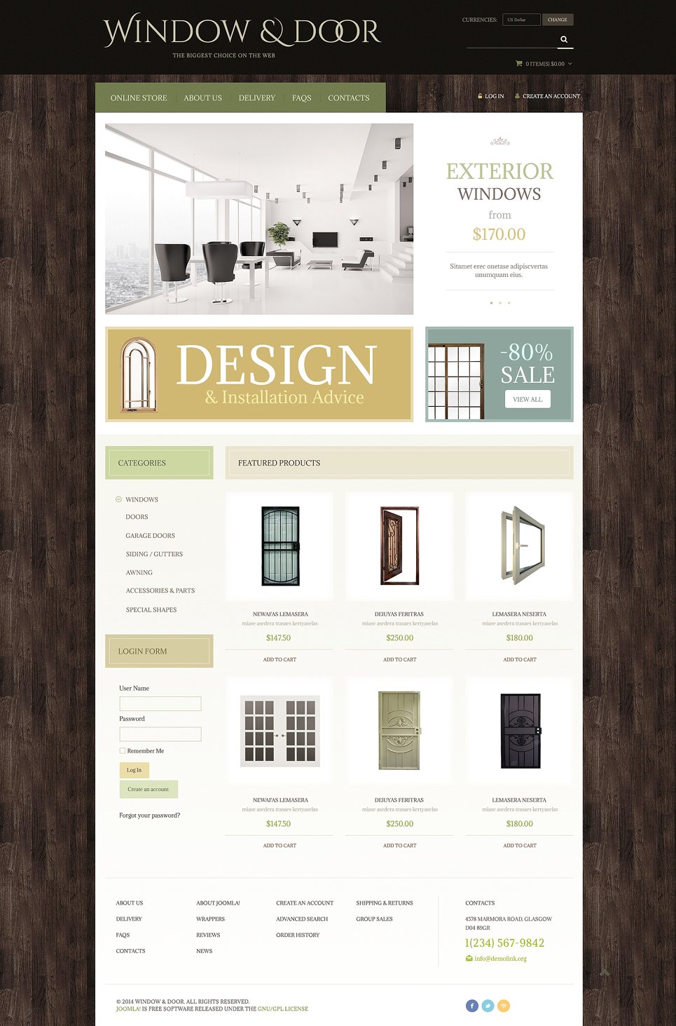 Window VirtueMart Template TMT
