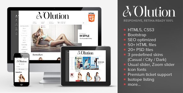 eVOlution - Premium Responsive HTML Theme
 FXTheme
