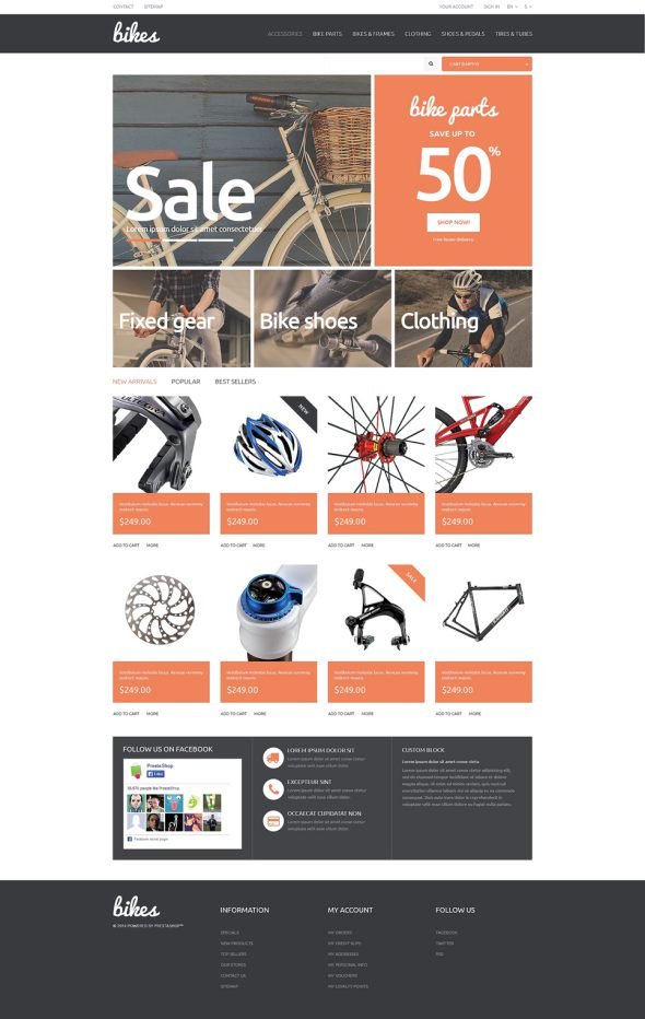 Bikes PrestaShop Theme TMT