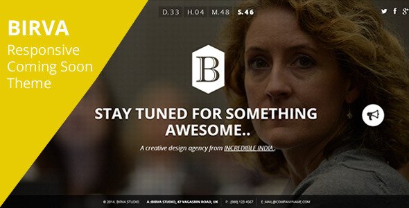 Birva - Responsive Coming Soon Template
 TFx