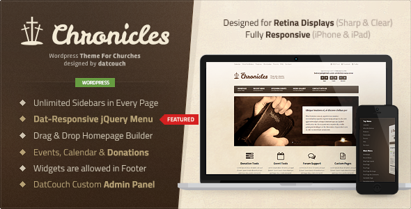 Chronicles - Premium Wordpress Church Theme
 TFx
