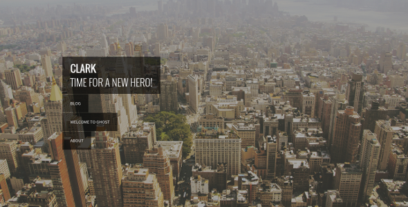 Clark: Multipurpose Ghost Theme
 TFx Blogging