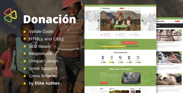 Donation Responsive HTML Template
 TFx