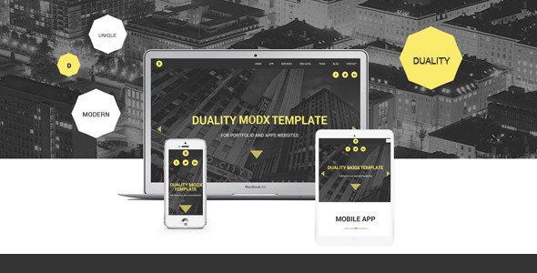 Duality - MODX One Page Theme
 TFx