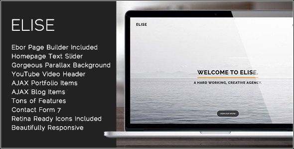 Elise - AJAX Powered One Page WordPress Theme
 TFx