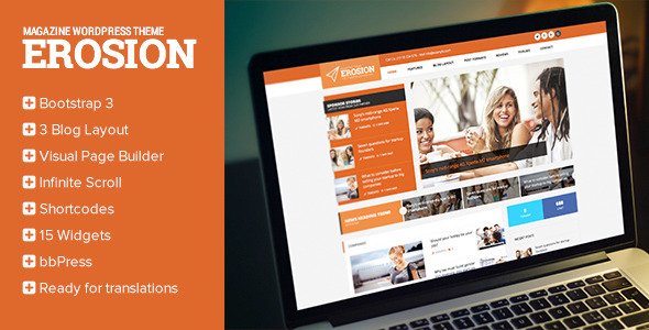 Erosion - Responsive Blog WordPress Theme
 TFx