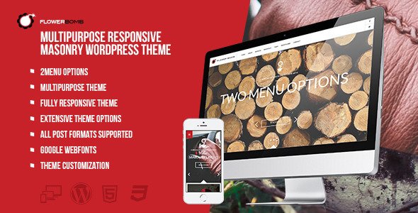 FlowerBomb - Multipurpose Responsive Masonry Theme
 TFx