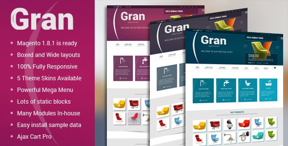 Gran - Premium Responsive Magento Theme
 TFx