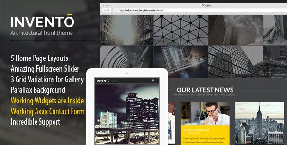 Invento Responsive Architecture Site Template
 TFx