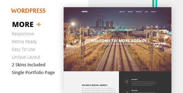 MORE - Creative One Page Wordpress Theme
 TFx