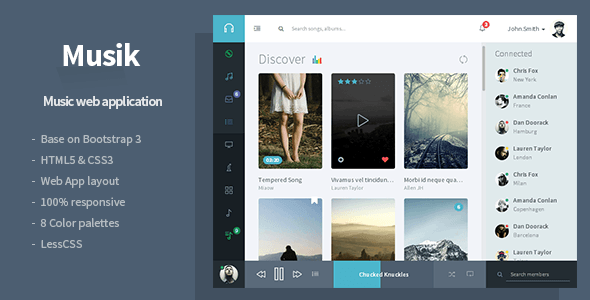 Musik - Music Web Application Template
 TFx