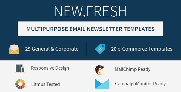 New.Fresh - Responsive email newsletter templates
 TFx