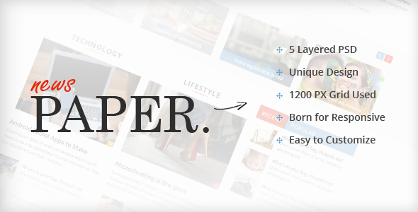 News Paper - The PSD Magazine
 TFx PSDTemplates