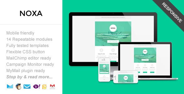 Noxa, Responsive Minimalist Email Template
 TFx