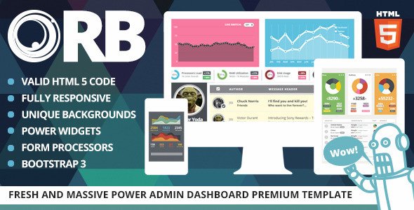 ORB - Powerfull Admin Dashboard
 TFx SiteTemplates