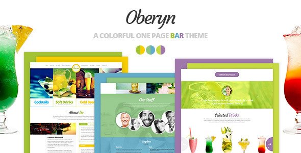 Oberyn - A Colorful One Page Bar Theme
 TFx