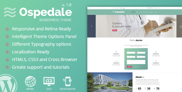 Ospedale Responsive WordPress Theme
 TFx