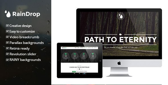 RainDrop - A One and Multi Page "Rainy" Theme
 TFx