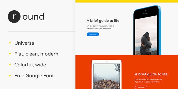 Round — Multipurpose Template 
 TFx PSDTemplates