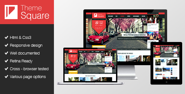 Square Magazine WordPress theme
 TFx WordPress
