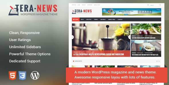 TeraNews - Responsive WordPress Magazine Theme
 TFx