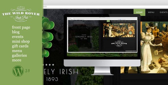 The Wild Rover–WP Theme For Irish Pubs
 TFx