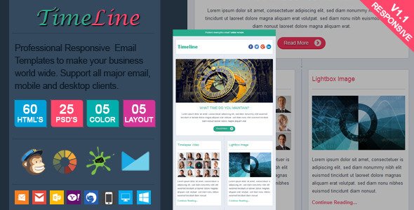 TimeLine - Facebook Style Responsive Email
 TFx