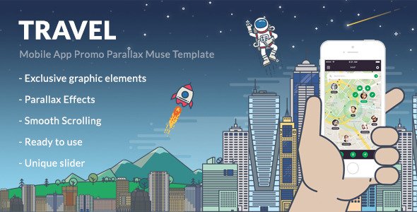 Travel - Mobile App Promo Parallax Template
 TFx