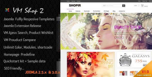VMShop II : Virtuemart Joomla Responsive Templates
 TFx