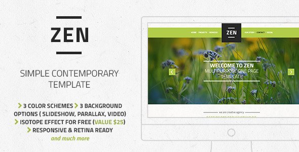 Zen - Multipurpose One Page Template
 TFx