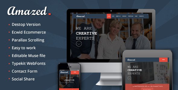 Amazed - Interactive Parallax - Responsive Theme
 TFx