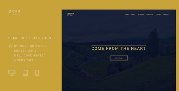 BRWN OnePage Responsive Wordpress Theme
 TFx