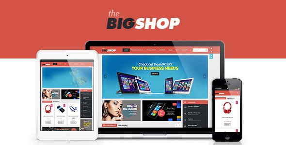 BigShop is a WooCommerce Responsive WordPress Temp
 TFx