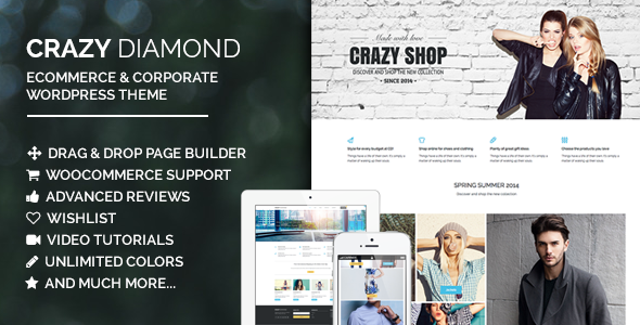Crazy Diamond - Ecommerce & Corporate Theme
 TFx