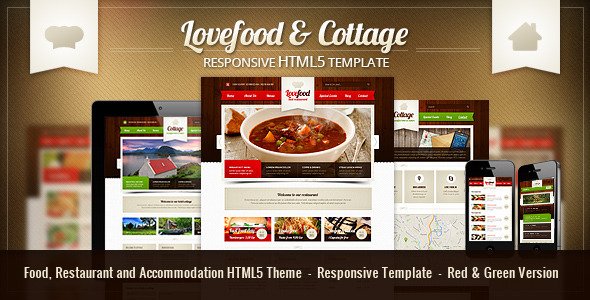 Lovefood & Cottage - Responsive HTML5 Theme
 TFx