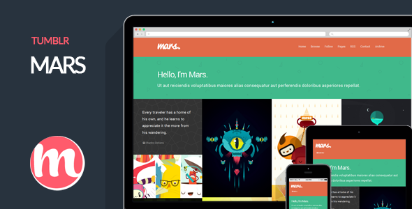 Mars Portfolio Theme
 TFx Blogging