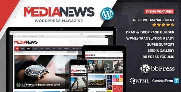 MediaNews - WordPress News,Magazine,Blog Theme
 TFx